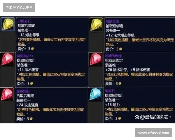 魔兽世界怀旧服：完美装备，珠宝镶嵌指南